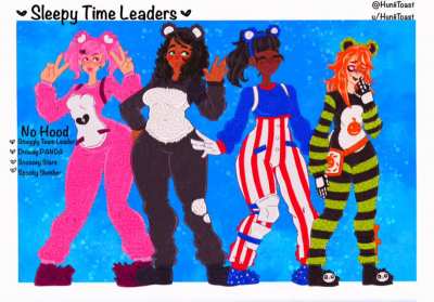 It's been a minute since my last concept, but here&rsquo;s my &ldquo;slumber party team leaders!!&rdquo; I hope y'all like them!