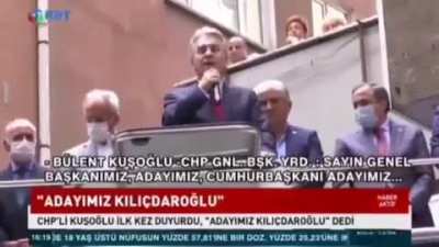 Ya hayir amk ya, chp genel başkan yardımcısının konusması: Cumhurbaşkanı adayımız Kemal Kılı&ccedil;daroğlu.