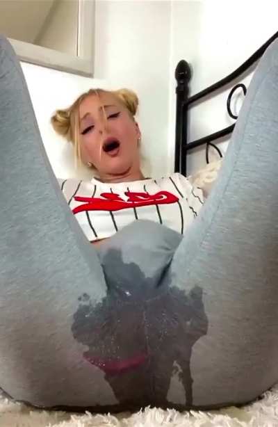 Soaked her pants