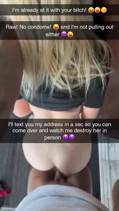 Come and see your girl getting her guts rearranged by your bully, loser
