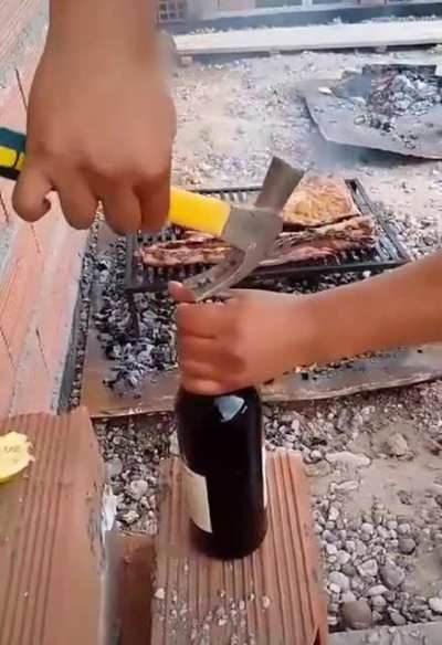 No corkscrew? No problem.