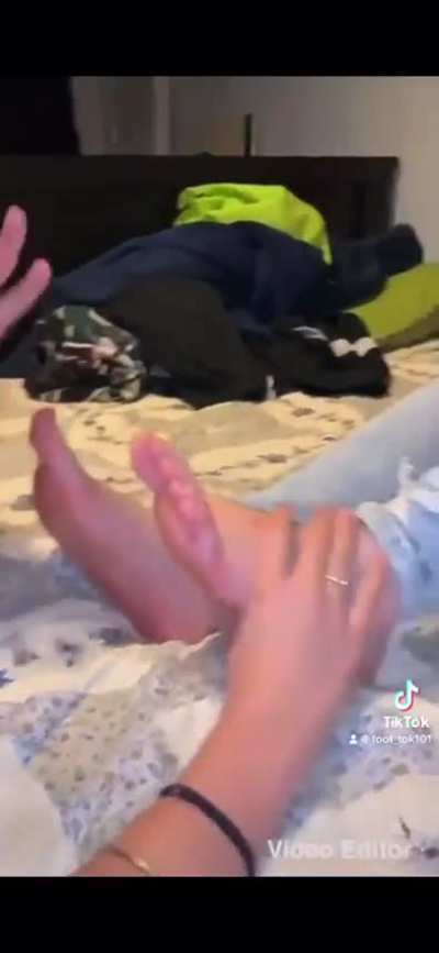 Ticklish foot worshiping teens!