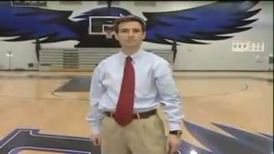 &ldquo;You&rsquo;re kidding me!&rdquo; Reporter makes amazing behind the back half court shot
