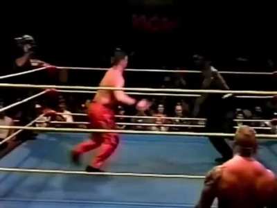 AJ Styles x K-Krush. Two of the most popular stars of the 21st century tear it up at the NCW Arena in Cornelia, GA. (1.11.2000)