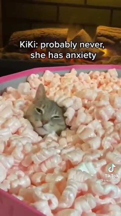 Caption: she&rsquo;s a hugger, not a fighter