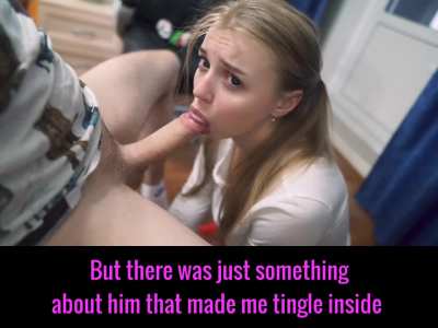 Cock Stroking Blowjob Caption Cum In Mouth Eye Contact Porn GIF by diphenhyd1