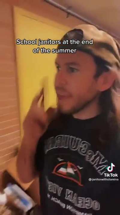 Janitors during summer break