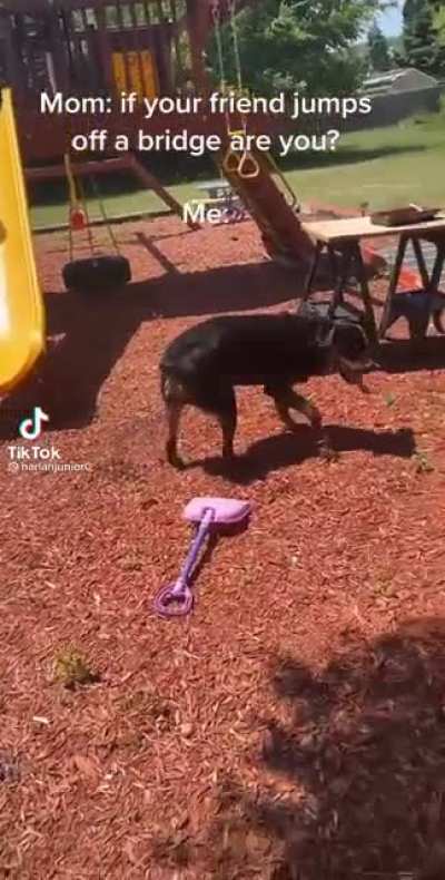 To use the slide
