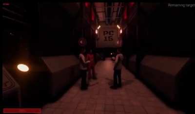 For context, this is from a game called SCP Secret Laboratory. The thing the person is playing as is basically a weeping angel that likes to snap your neck at the base of the skull. Original uploader: u/GoldenVoltZ