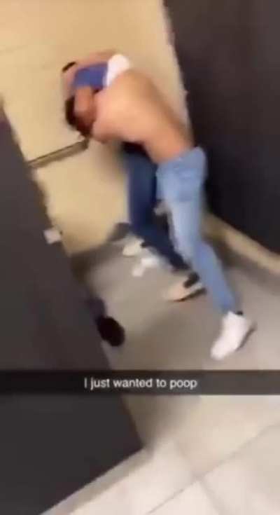 Bathroom poopy fight