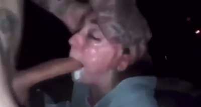 Throat broken and creamed