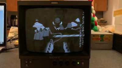 EVANGELION on Sony B&amp;amp;W CRT