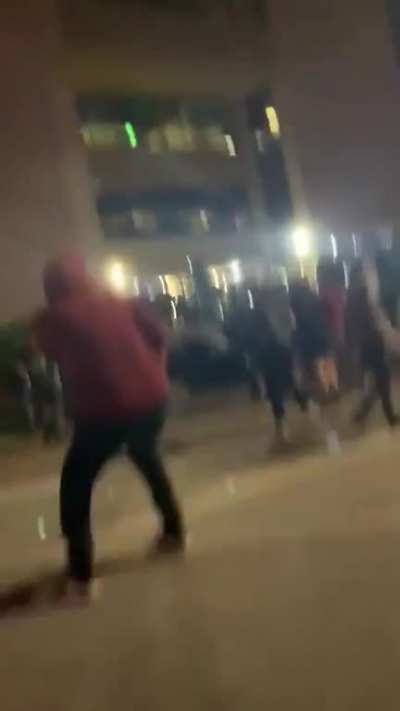 Texas police open fire on protesters trying to get medical care for injured child.