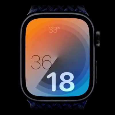Carousel &ndash; Round and round the clock goes and so do the hours and minutes on this beautiful gradient watch face.