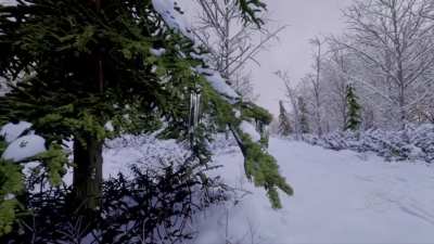 [Video] [Dreams] Realistic Winter Walk Made in Dreams - All Credits Goes to "Bad Robo"