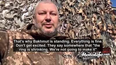 An update from call sign "YouTube" of the 93rd brigade in the fortress of Bakhmut 🇺🇦