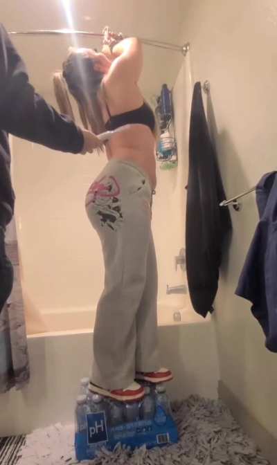 Stefanie Bellybutton Tickle
