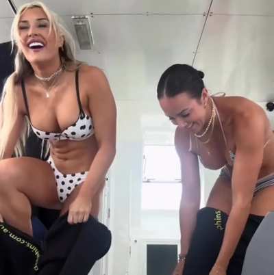Tiffany Stratton and Chelsea Green