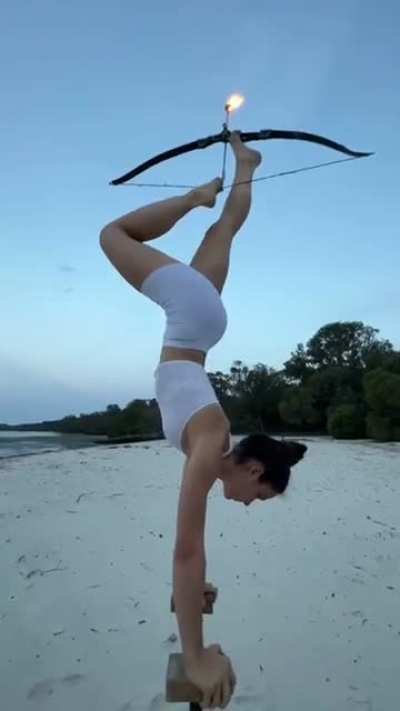 Archery with legs