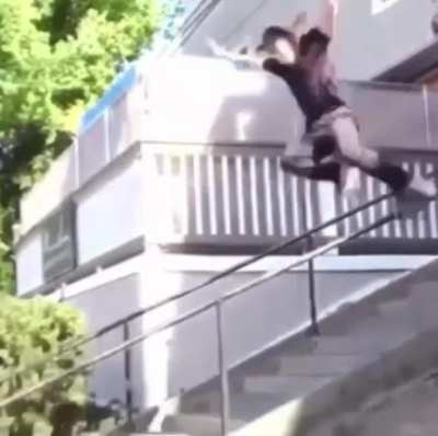 It all happened so fast. Nuts then face plant scorpion.