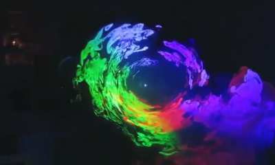 RGB lamp and fog machine