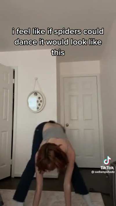 a dancing spider apparently