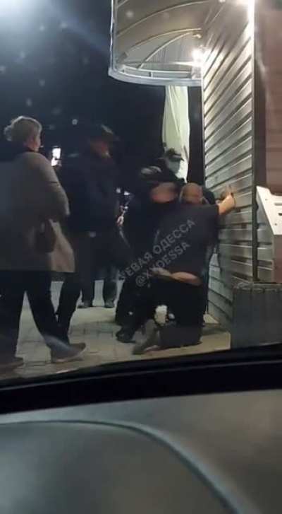 Russian cops play no games when faced with violence.