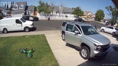 Cop body slams autistic kid and punches him in the face caught by neighbor's home camera