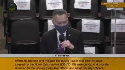 Republican Don Wagner, who represents three million Orange County residents, wants to know if the Covid vaccine has a tracking device in it