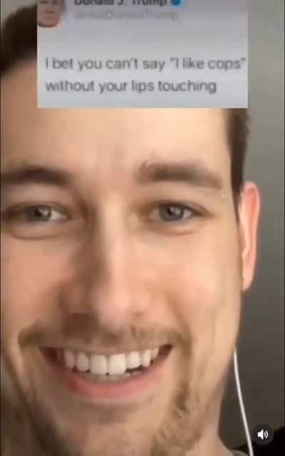 "I like cops"