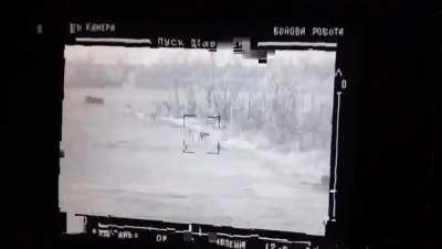 Ukrainian "Stugna-P" fires on infantry in the area of the village of Yakovlivka, Donetsk region. March 2024.