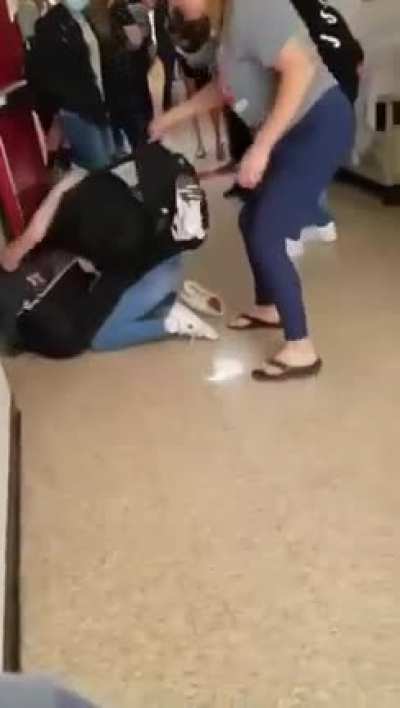 A fight between two girls awhile back at my school (i think over a guy)