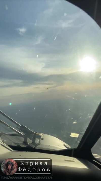 RU POV: Ka-52 shooting down Ukrainian drone over the Moscow region