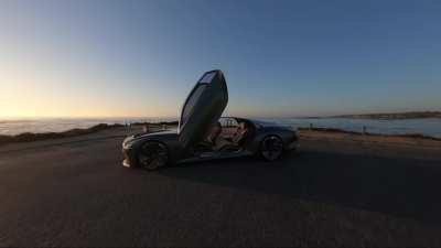 Bentley trusted me to fly my DRONE through their one-of-a-kind $2 million dollar concept car!