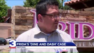 Group of 16 dine and dash on $420 restaurant bill. Even berate and shove staff.