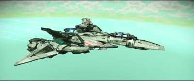 I made the VF-2SS Valkyrie II in the game "No Man's Sky". What do you guys think?