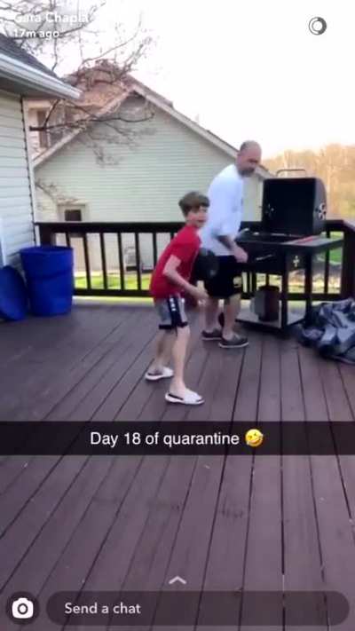 Annoying dad while he&rsquo;s trying to grill