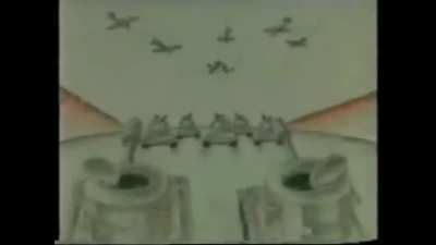 A Pro-Yeltsin campaign ad titled "Iceberg" from 1996 Russian Presidential Election. Targeting the Communist Candidate Gennady Zyuganov, and showing what the future will look like for Russia if the Communists win through a "Iceberg".
