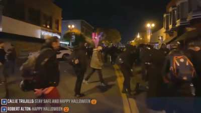 Antifa play kick the can.