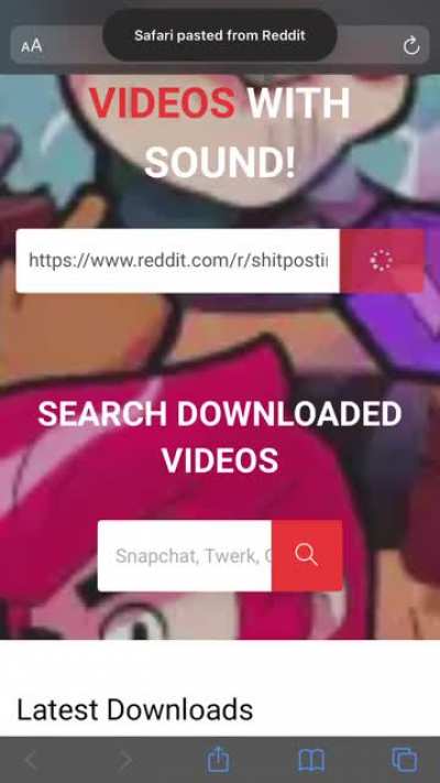 How to download shit without save video