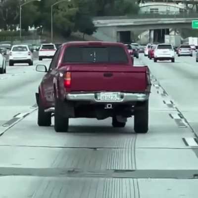 I'm no mechanic but I'm thinking it may need an alignment.