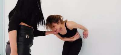 Stella punched in her toned stomach pt 1