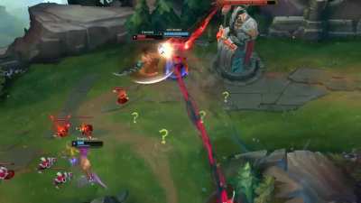 Ah yes, the classic "tower dive the Tryndamere" tactic