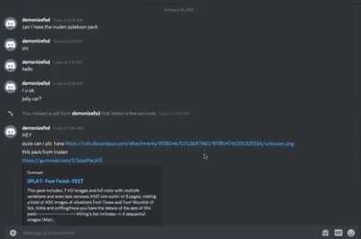 THIS DUDE WANTS A FOOT FETISH SPLATOON PACK. HELL NO.