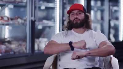 Jorge Masvidal eating his words.