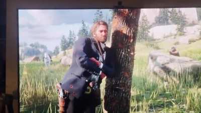 Arthurs just chillin (I left the game on and came back to this&hellip;)