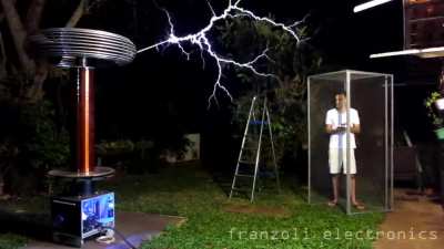Daft Punk Music From a Tesla Coil