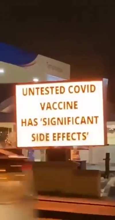 Sign speaks truth