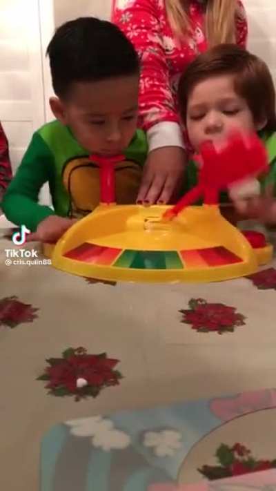 Kid has a tantrum when he loses