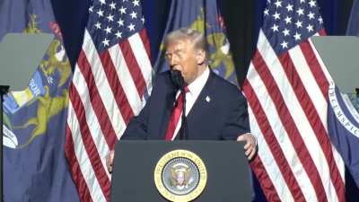 Trump: "I got an award in Detroit, in Michigan, many years ago, and still have it. They said it never happened. It did happen it turned out.